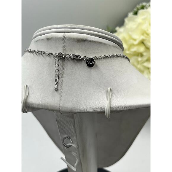 Touchstone Swarovski Crystal Retired Line in The Sand Pink Tan AB Necklace 1471N - Picture 6 of 11